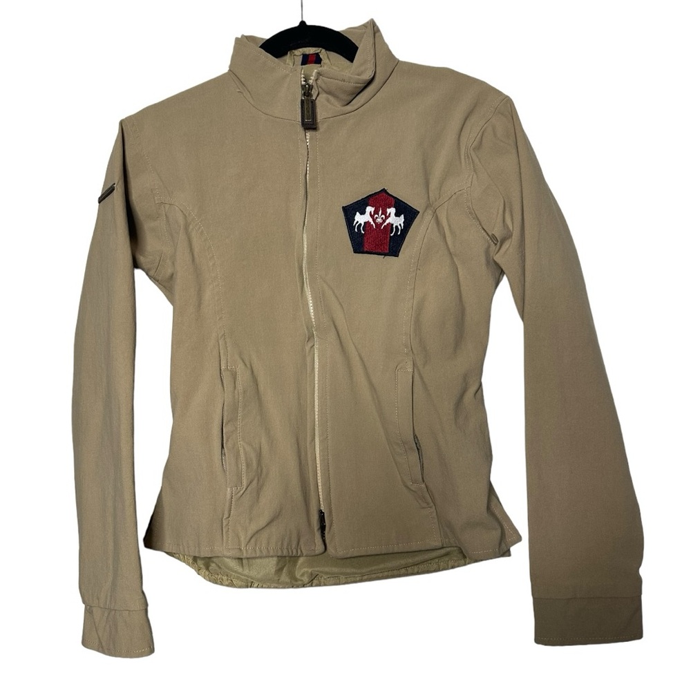 Equine Couture Regatta show‎ jacket full zip size S Safari Tan